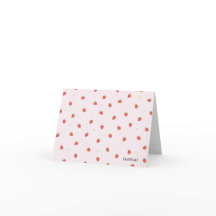 Morango Listras Grandmillenial Bilhete de Agradeci