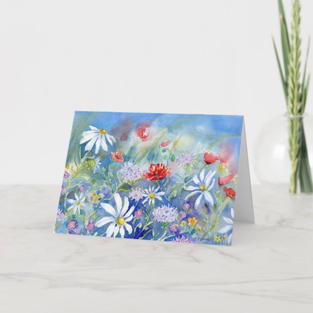 Cartão De Agradecimento Morning Meadow Blank Notecard (Frente)