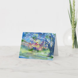Cartão De Agradecimento Moss espanhol Notecard