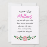 Cartão De Agradecimento Mother Gift Successful Mothers Are Not The Ones<br><div class="desc">Mother Gift Successful Mothers Are Not The Ones</div>