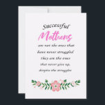 Cartão De Agradecimento Mother Gift Successful Mothers Are Not The Ones<br><div class="desc">Mother Gift Successful Mothers Are Not The Ones</div>