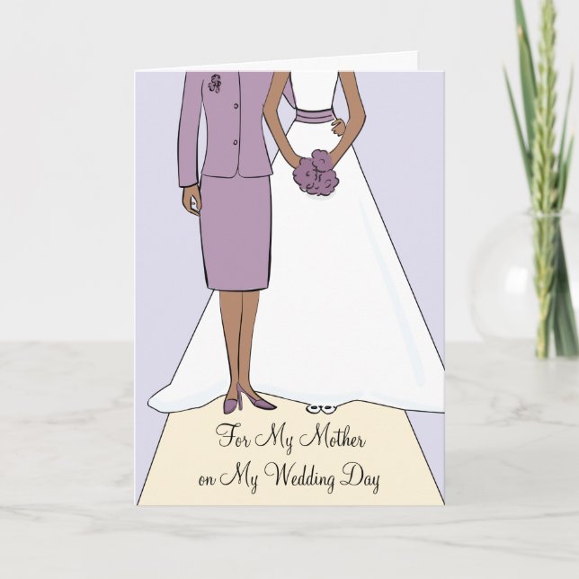 Cartão De Agradecimento Mother of the Bride African American Thank You (Frente)