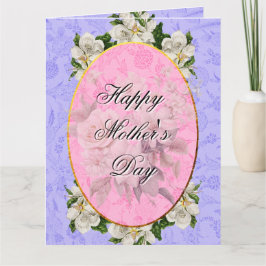 Cartão De Agradecimento Mother's Day Elegant Vintage Beautiful 