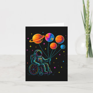 Cartão De Agradecimento Motivação Astronauta de Cadeira de Rodas Crianças 