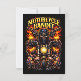 Cartão De Agradecimento Motorcycle Bandit