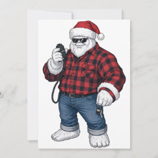 Cartão De Agradecimento Motorista de Caminhão Yeti Abominável Snowman Engr