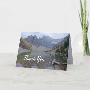 Cartão De Agradecimento Mountain Reflection Thank You Blank Photo Card