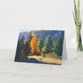 Cartão De Agradecimento Mountain Serenity – Impressionistic Greeting Card
