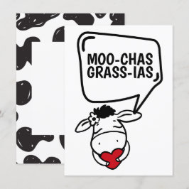 Cartão De Agradecimento Muchas Gracias Cow Pareciam Muitos Obrigados Engra