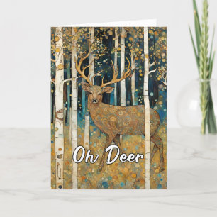 Cartão De Agradecimento Muito Em Breve, Artista Russo Oh Deer