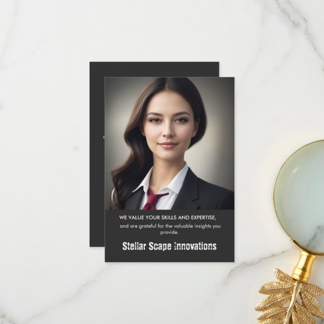 Cartão De Agradecimento Muito obrigado (Frente/Verso In Situ)