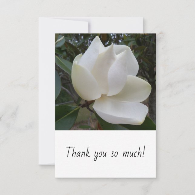 Cartão De Agradecimento Muito obrigado. (Frente)