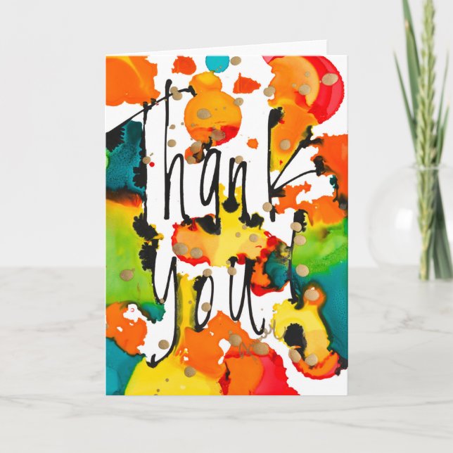 Cartão De Agradecimento Muito obrigado, querida Nota (Frente)