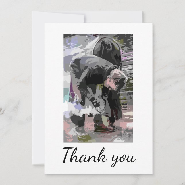 Cartão De Agradecimento Muito Obrigado Senhor Cavalo Charre Trimmer Descal (Frente)