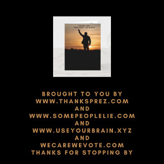 Cartão De Agradecimento Muito obrigado, Senhor Presidente Joe Biden