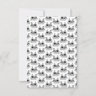 Cartão De Agradecimento Mulher Clássica com COR PERSONALIZADA Carruagem