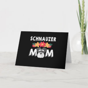 Cartão De Agradecimento Mulheres Cute Schnauzer Mãe Que Adora Schnauzers