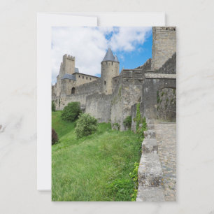 Cartão De Agradecimento Muro Fortificado de Carcassonne
