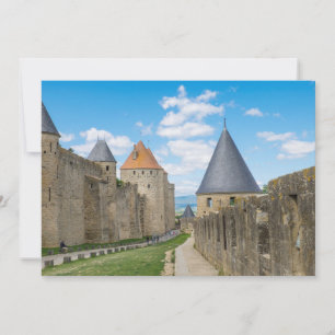 Cartão De Agradecimento Muros medievais de Carcassonne