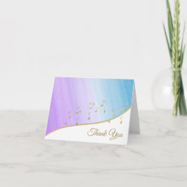 Cartão De Agradecimento Music Notes Thank You