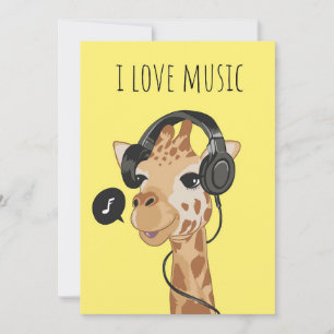 Cartão De Agradecimento Música Arte I Adoro Música