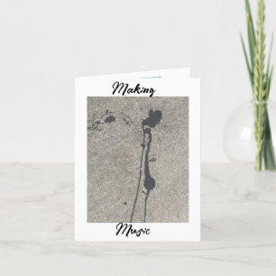 Cartão De Agradecimento Música do fazer