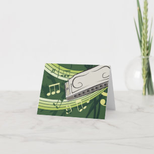 Cartão De Agradecimento Música Harmonica