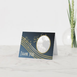 Cartão De Agradecimento Música no Ar Obrigado Nota