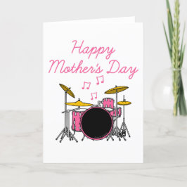 Cartão De Agradecimento Musico do Drummer do Kit do Tambor