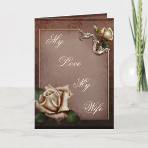 Cartão De Agradecimento My Love My Wife