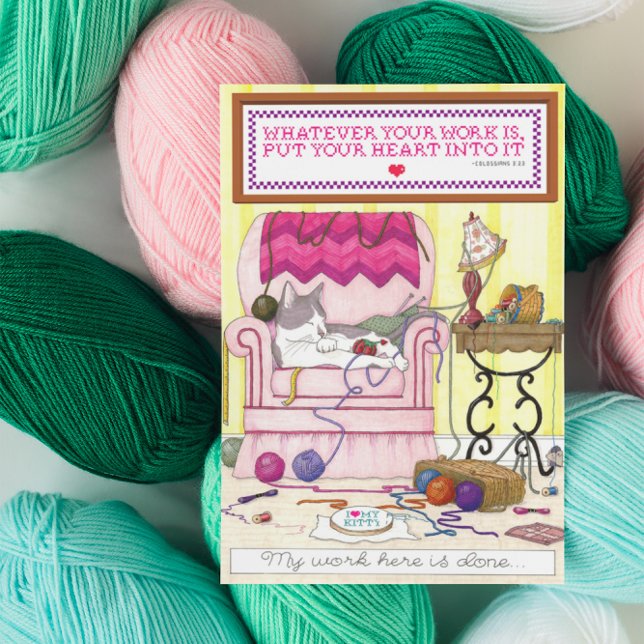 Cartão De Agradecimento My Work Here is Done Thank You Card (Criador carregado)