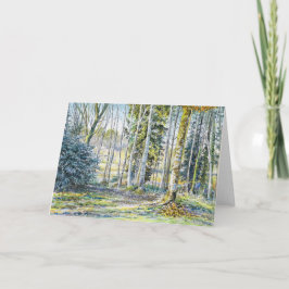 Cartão De Agradecimento "Na borda do inverno..." -