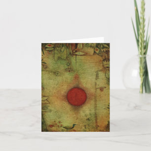 Cartão De Agradecimento Na borda, Marginem de Ad por Paul Klee