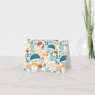 Cartão De Agradecimento Na floresta