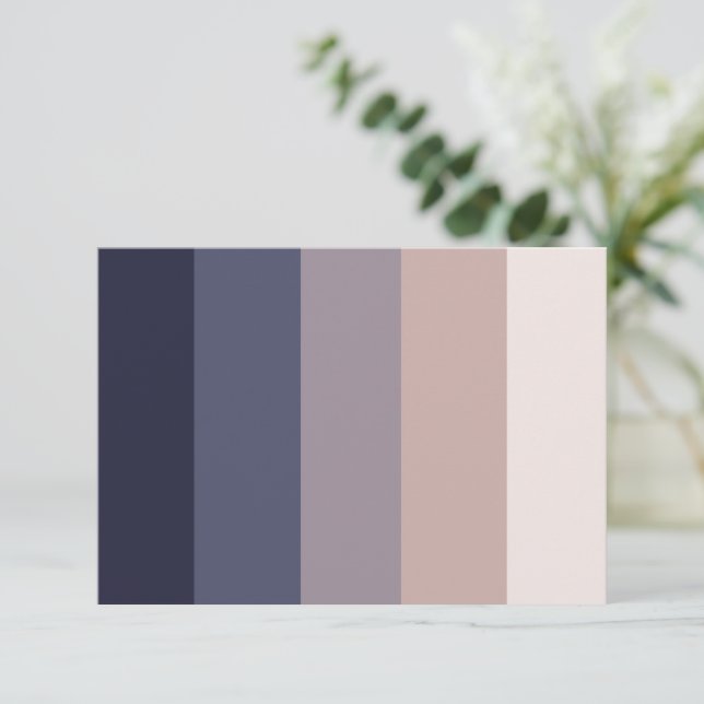 Cartão De Agradecimento Na moda, contemporâneo, polido e personalizável (Em pé/Frente)