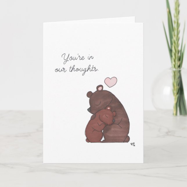 Cartão De Agradecimento Na nossa carta de orelhas (Frente)