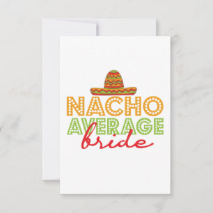 Cartão De Agradecimento Nacho Média Bride Casamento Mexicano Cinco De Mayo