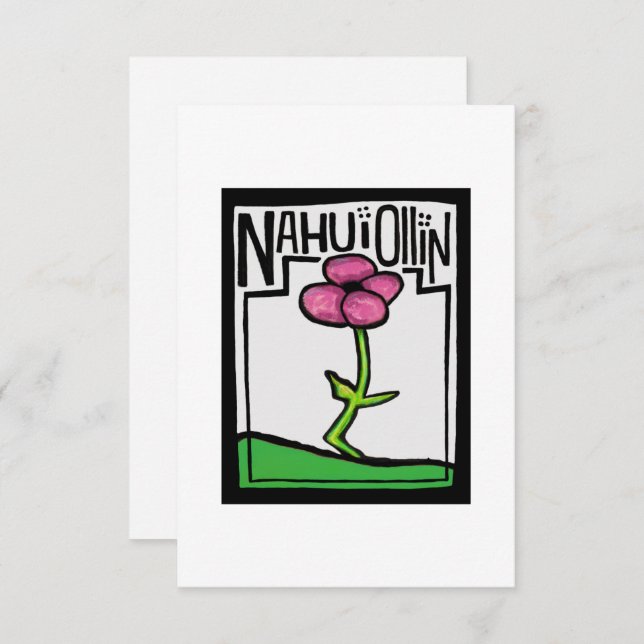 CARTÃO DE AGRADECIMENTO NAHUI OLLIN (Frente/Verso)