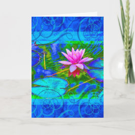 Cartão De Agradecimento Namaste Yoga Obrigado Elegante Lotus Blossom