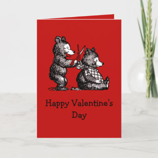 Cartão De Agradecimento Namorados para Beary Nice Hairdresser