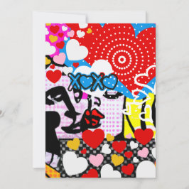 Cartão De Agradecimento Namorados pop Art