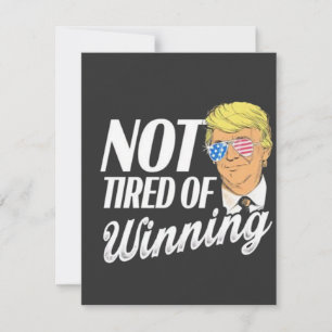 Cartão De Agradecimento Não Cansado de Vencer Dia de Inauguração Trump Mag