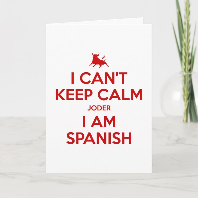 Cartão De Agradecimento Não consigo ficar calmo (Frente)