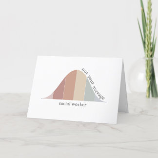 Cartão De Agradecimento Não é seu trabalhador social médio