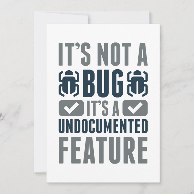 Cartão De Agradecimento Não é um Inseto (Frente)