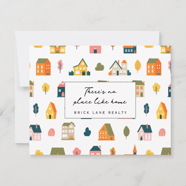 Cartão De Agradecimento Não há lugar como a terra (Frente)