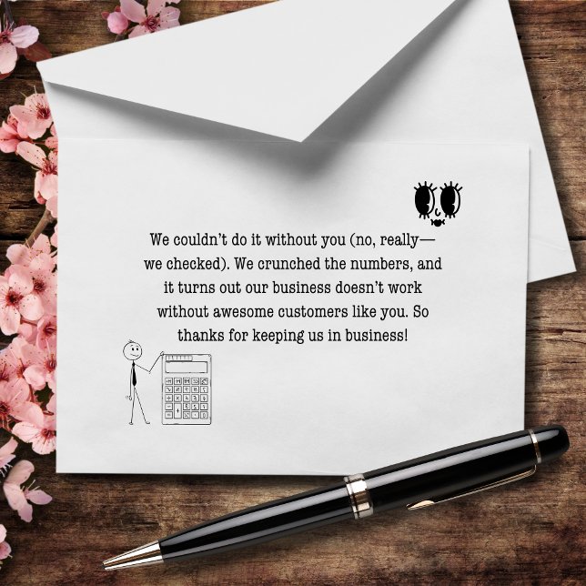 Cartão De Agradecimento Não podíamos fazê-lo sem ti Não contávamos (Criador carregado)