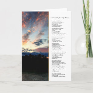 Cartão De Agradecimento Não te agradeço o suficiente, amigo...