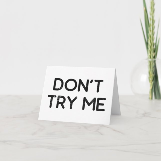 Cartão De Agradecimento Não tente teclar papel (Frente)