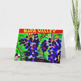 Cartão De Agradecimento Napa Valley Note Card<Blank Inside>